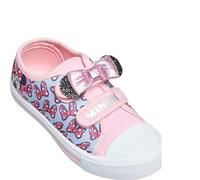 Disney Girls Pink Minnie Mouse Casual Low-Top Sneaker Trainer Shoes UK 10-2 Kids (UK_Footwear_Size_System, Big_Kid, Women, Numeric, Medium, Numeric_2)