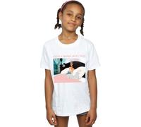 Disney Girl's Princess Just Five More Minutes Cotton T-Shirt in White | Size: 5-6 Years Disney White 5-6 Years