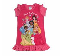 Disney Girls Princess Nightdress Frilly Cinderella Belle Tiana Jasmine Aurora Pyjamas Nightie 6-7 Years Pink