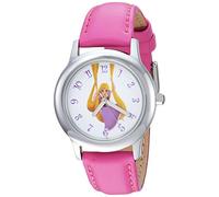 Disney Girl's 'Princess' Quartz Stainless Steel Casual Watch, Color:Pink (Model: WDS000552)
