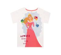 Disney Girls Princess Sleeping Beauty and Fairy Godmothers T-Shirt Aurora White 6-7 Years
