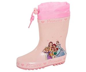 Disney Girls Princess Tie Top Wellies Pink EU 27 / UK 9