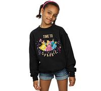 Disney Girls Princess Time to Sparkle Sweatshirt Black 3-4 Years