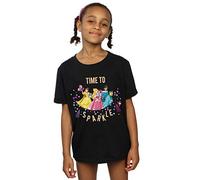 Disney Girls Princess Time to Sparkle T-Shirt Black 9-11 Years