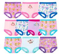 Disney Girls' Princess Toddler Potty Starter Kit Includes Stickers & Tracking Chart Sizes 2t, 3t, 4t Baby Underwear, 10-Pack Training Pant, 3 Years (Pack of 10)