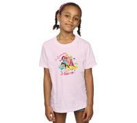 Disney Girl's Princesses Enchanted Easter Cotton T-Shirt in Baby Pink | Size: 12-13 Years Disney Baby Pink 12-13 Years
