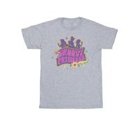 Disney Girl's Princesses Groovy Princess Cotton T-Shirt in Grey | Size: 9 Years Disney Grey 9 Years
