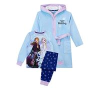 Disney Girls Pyjamas and Dressing Gown Set Frozen Blue 18-24 Months