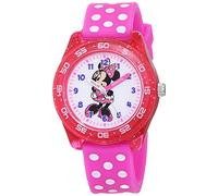 Disney Girls Quartz Watch, Analogue Classic Display and Rubber Strap MNH9004