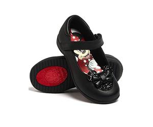Disney Girls School Shoes Minnie Mouse Black 2