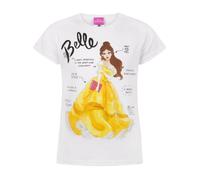 Disney Girl's Short Sleeved T-Shirt (Kids White) in White | Size: 12-13 Years Disney White 12-13 Years