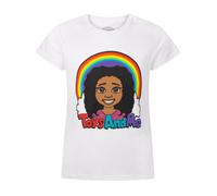 Disney Girl's Short Sleeved T-Shirt | White | Official Merch | Size: 3-4 Years Disney White 3-4 Years