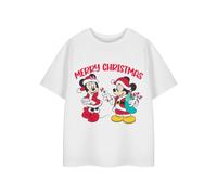 Disney Girl's Short Sleeved T-Shirt | White | Official Merch | Size: 5-6 Years Disney White 5-6 Years