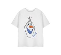 Disney Girl's Short Sleeved T-Shirt | White | Official Merch | Size: 7-8 Years Disney White 7-8 Years