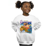 Disney Girl's Sleeping Beauty Collage Poster Sweatshirt in White | Size: 7-8 Years Disney White 7-8 Years
