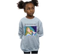 Disney Girl's Sleeping Beauty Meme Sweatshirt in Grey | Size: 5-6 Years Disney Grey 5-6 Years