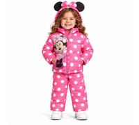 Disney Girls' Snowsuit Set - Minnie Mouse, Lilo & Stitch 2-Piece Ski Jacket and Snow Dungarees for Toddlers/Little Girls (2T-7)