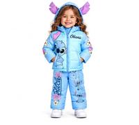 Disney Girls' Snowsuit Set - Minnie Mouse, Lilo & Stitch 2-Piece Ski Jacket and Snow Dungarees for Toddlers/Little Girls (2T-7)