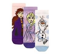 Disney Girls Socks Pack of 3 Frozen Multicoloured 9-12