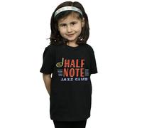 Disney Girl's Soul The Half Note Jazz Club Cotton T-Shirt in Black | Size: 9 Years Disney Black 9 Years
