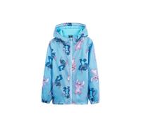 Disney Stitch Girls Raincoat - Waterproof Hooded Jacket for Kids 4-14 Years Fleece Lined - Stitch Gifts for Girls Teens (Blue, 9-10 Years)