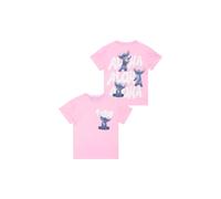 Disney Girl's Stitch Movie Aloha Short Sleeve T-Shirt in Pink | Size: 9-10 Years Disney Pink 9-10 Years