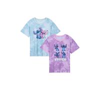 Disney Girl's Stitch T-Shirt 2 Pack | Size: 9-10 Years Disney Multicolor 9-10 Years