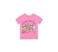 Disney Girl's Super Kitties Short Sleeve T-Shirt in Pink | Size: 3-4 Years Disney Pink 3-4 Years