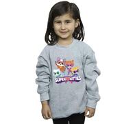 Disney Girls SuperKitties Group Sweatshirt Sport Grey 12-13 Years