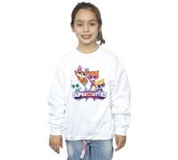 Disney Girls SuperKitties Group Sweatshirt White 3-4 Years