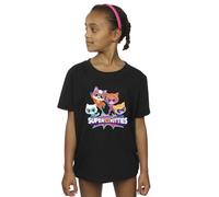 Disney Girls SuperKitties Group T-Shirt Black 3-4 Years