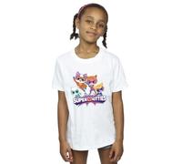 Disney Girls SuperKitties Group T-Shirt White 5-6 Years