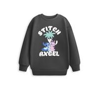 Disney Girl's Sweatshirt (Kids Charcoal) in Grey | Size: 7-8 Years Disney Grey 7-8 Years