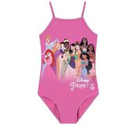 Disney Girls Swimming Costume, Princess Girls Swimsuit, Moana, Rapunzel, Ariel Kids Swimming Costume, Pink 5-6 Years