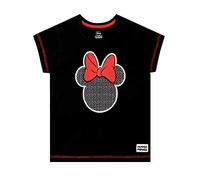 Disney Girls T-Shirt Minnie Mouse Black 6-7 Years