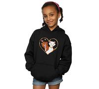 Disney Girls The Aristocats Heart Hoodie Black 9-11 Years