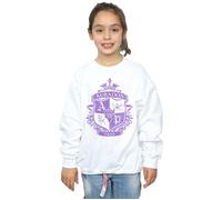 Disney Girl's The Descendants Auradon Prep Crest Sweatshirt in White | Size: 9 Years Disney White 9 Years
