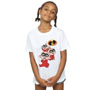 Disney Girl's The Incredibles Jak Jak Cotton T-Shirt in White | Size: 9 Years Disney White 9 Years