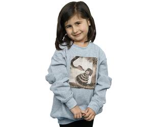 Disney Girl's The Jungle Book Hypnosis Sweatshirt in Grey | Size: 5-6 Years Disney Grey 5-6 Years