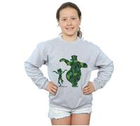 Disney Girl's The Jungle Book Mowgli & Baloo Dance Sweatshirt in Grey | Size: 5-6 Years Disney Grey 5-6 Years