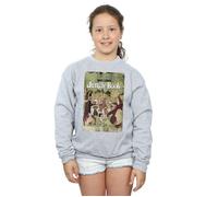 Disney Girl's The Jungle Book Retro Poster Sweatshirt in Grey | Size: 7-8 Years Disney Grey 7-8 Years
