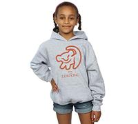 Disney Girls The Lion King Cave Drawing Hoodie Sport Grey 7-8 Years