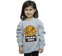 Disney Girl's The Lion King Future Simba Sweatshirt in Grey | Size: 5-6 Years Disney Grey 5-6 Years