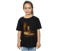 Disney Girl's The Lion King Movie Simba Poster Cotton T-Shirt in Black | Size: 3-4 Years Disney Black 3-4 Years