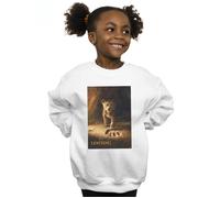 Disney Girl's The Lion King Movie Simba Poster Sweatshirt in White | Size: 5-6 Years Disney White 5-6 Years