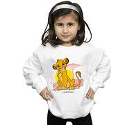 Disney Girls The Lion King Simba Pastel Sweatshirt White 7-8 Years
