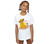Disney Girls The Lion King Simba Pastel T-Shirt White 7-8 Years
