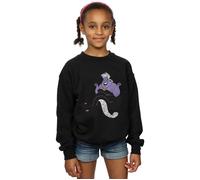 Disney Girl's The Little Mermaid Classic Ursula Sweatshirt in Black | Size: 9 Years Disney Black 9 Years