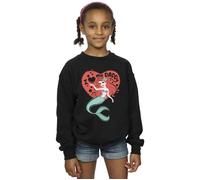 Disney Girl's The Little Mermaid Love Daddy Sweatshirt in Black | Size: 12-13 Years Disney Black 12-13 Years