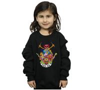 Disney Girl's The Muppets Dr Teeth & The Electric Mayhem Sweatshirt in Black | Size: 3-4 Years Disney Black 3-4 Years